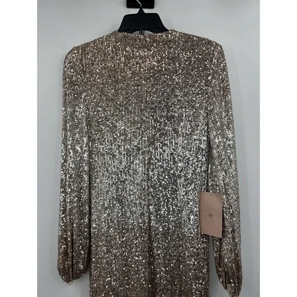 BHLDN Cary Dress Size 2 Ombre Sequin Mini Dress New - Picture 5 of 7
